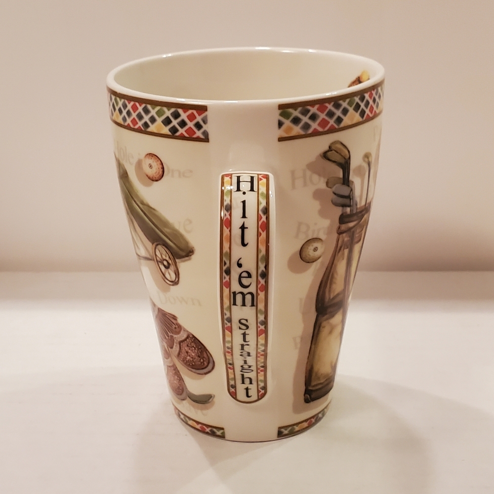 Vintage Golf Motif Ceramic Mug Cup - Picture 3 of 10
